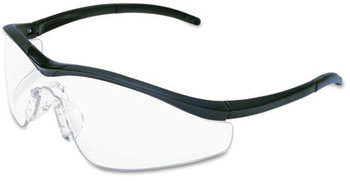 Crews® Triwear Safety Glasses,  Clear AntiFog Lens, Black Cord