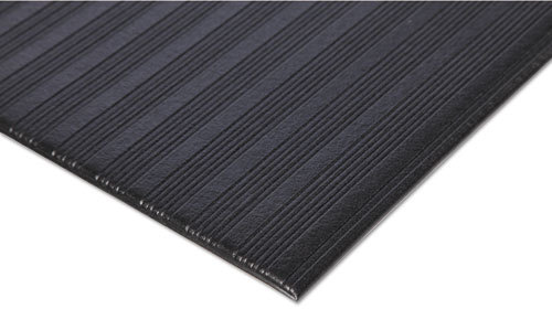 Crown Mats FL 2436GY Ribbed Vinyl Anti-Fatigue Mat, 24 x 36, Gray 