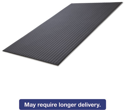 Crown Mats FL 2436GY Ribbed Vinyl Anti-Fatigue Mat, 24 x 36, Gray 