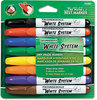 A Picture of product DIX-92080 Ticonderoga® White System™ Marker,  Chisel Tip, Assorted Colors, 8/Set