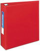 A Picture of product AVE-79583 Avery® Heavy-Duty Non-View Binder with DuraHinge® and One Touch EZD® Rings Locking 3 3" Capacity, 11 x 8.5, Red