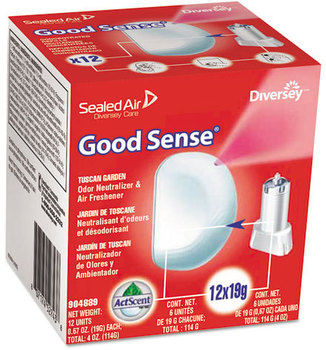 Diversey™ Good Sense® Automatic Spray System,  Tuscan Garden Scent, 0.67oz Cartridge, 12/Ctn