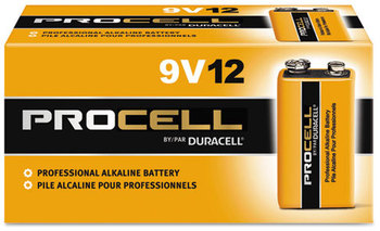 Duracell® Procell® Alkaline Batteries, 9V, 12/Box