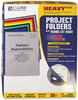 A Picture of product CLI-62130 C-Line® Poly Project Folders,  Jacket, Letter, Poly, Assorted Colors, 25/Box