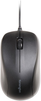 Kensington® Wired USB Mouse for Life,  Left/Right, Black