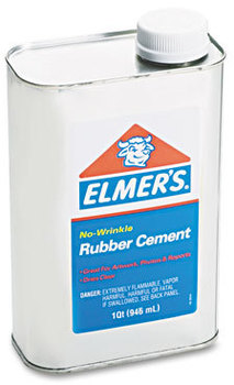Elmer's® Rubber Cement,  Repositionable, 1 qt