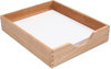 A Picture of product CVR-07211 Carver™ Hardwood Stackable Desk Trays,  Oak