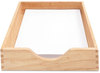 A Picture of product CVR-07211 Carver™ Hardwood Stackable Desk Trays,  Oak