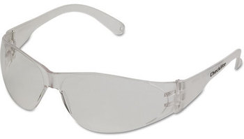 Crews® Checklite Safety Glasses with Clear Frame and Anti-Fog Lenses.