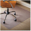 A Picture of product ESR-141052 ES Robbins® Natural Origins® Chair Mat for Carpet,  46 x 60, Clear