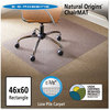 A Picture of product ESR-141052 ES Robbins® Natural Origins® Chair Mat for Carpet,  46 x 60, Clear