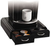 A Picture of product EMS-VUETRY01BLK Mind Reader Anchor Two-Drawer Single-Serve Coffee Cup Organizer,  13" x 13" x 2 1/2"