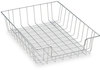 A Picture of product FEL-60012 Fellowes® Wire Desk Tray Organizer 1 Section, Letter Size Files, 10" x 14.13" 3", Silver