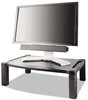A Picture of product KTK-MS500 Kantek Wide Deluxe Monitor Stand,  Height-Adjustable, 20 x 13 1/4, Black