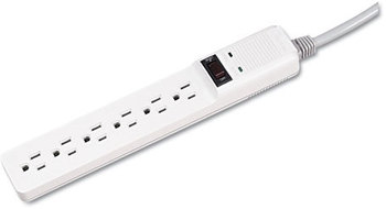 Fellowes® Basic Home/Office Six-Outlet Surge Protector 6 AC Outlets, ft Cord, 450 J, Platinum