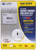 A Picture of product CLI-95596 C-Line® Name Badge Kits,  Top Load, 4 x 3, Clear, Clip Style, 96/Box