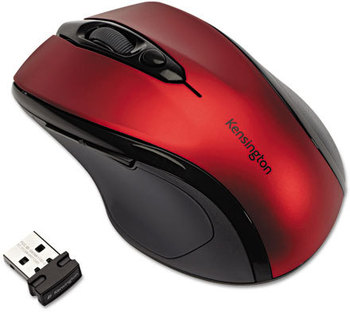 Kensington® Pro Fit™ Mid-Size Wireless Mouse,  Ruby Red