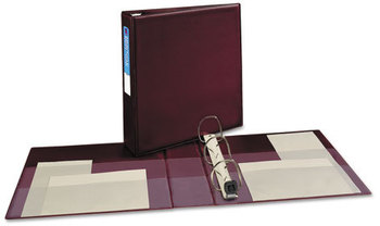 Avery® Heavy-Duty Non-View Binder with DuraHinge® and One Touch EZD® Rings 3 2" Capacity, 11 x 8.5, Maroon