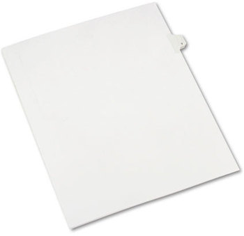 Avery® Preprinted Legal Exhibit Index Tab Dividers with Black and White Tabs Side Allstate Style, 10-Tab, 7, 11 x 8.5, 25/Pack