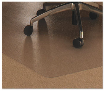 Floortex® Cleartex® Ultimat® Polycarbonate Chair Mat for Low/Medium Pile Carpets. 48 X 53 in. Clear.
