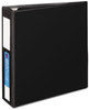 A Picture of product AVE-79993 Avery® Heavy-Duty Non-View Binder with DuraHinge® and One Touch EZD® Rings Three Locking Spine Label, 3" Capacity, 11 x 8.5, Black