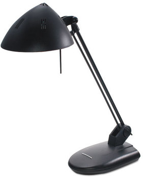 Ledu High-Output Halogen Desk Lamp,  13-1/4" Reach, Matte Black