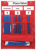 A Picture of product LRN-LER2416 Learning Resources® Counting and Place Value Pocket Chart,  Straws, 13 x 17 3/4