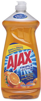 Ajax® Dish Detergent,  Liquid, Orange Scent, 28 oz Bottle Triple Action Antibacterial 9/ Case