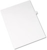 A Picture of product AVE-11919 Avery® Preprinted Legal Exhibit Index Tab Dividers with Black and White Tabs Side Style, 10-Tab, 9, 11 x 8.5, 25/Pack