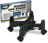 A Picture of product KTK-CS200B Kantek Mobile CPU Stand,  4-1/2w x 16d x 7h, Black