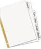 A Picture of product AVE-23075 Avery® Write & Erase Big Tab™ Paper Dividers and 5-Tab, 11 x 8.5, White, Tabs, 1 Set