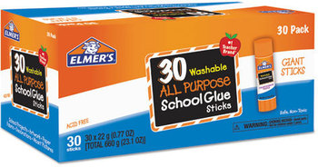 Elmer's® Washable All Purpose School,  Clear, 30/Box