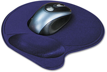 Kensington® Wrist Pillow® Extra-Cushioned Mouse Support,  Nonskid Base, 8 x 11, Blue