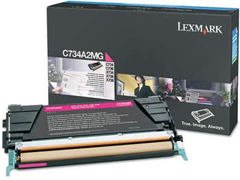 Lexmark™ C734A1YG-C734A2CG Toner,  6000 Page-Yield, Magenta