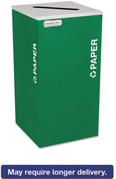 Ex-Cell Kaleidoscope Collection™ Recycling Receptacle,  24gal, Emerald Green