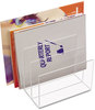 A Picture of product KTK-AD45 Kantek Clear Acrylic Desk File,  Three Sections, 8 x 6 1/2 x 7 1/2, Clear