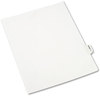 A Picture of product AVE-01378 Avery® Legal Index Divider, Exhibit Alpha Letter, Style Avery-Style Preprinted Side Tab 26-Tab, H, 11 x 8.5, White, 25/Pack, (1378)