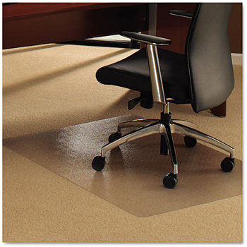 Floortex® Cleartex® Ultimat® Polycarbonate Chair Mat For Plush Pile Carpets. 35 X 47 in. Clear.