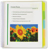 A Picture of product CLI-33650 C-Line® 10-Pocket Poly Portfolio with Write-On Tabs,  Polypropylene, Clear