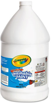 Crayola® Washable Paint,  White, 1 gal