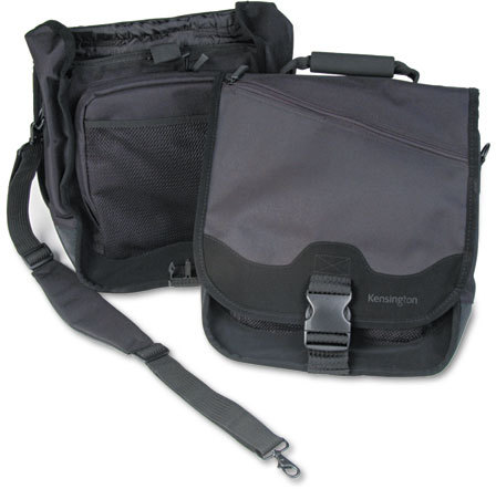 ACCO Brands 64079 Kensington® SaddleBag Laptop Carrying Case, 14-1/4 x  6-1/2 x 16-1/2, Black