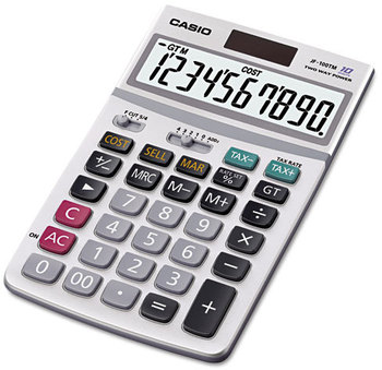 Casio® JF100MS Desktop Calculator,  10-Digit LCD
