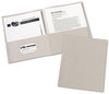 A Picture of product AVE-47990 Avery® Two-Pocket Folder 40-Sheet Capacity, 11 x 8.5, Gray, 25/Box