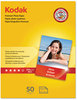 A Picture of product KOD-8360513 Kodak Premium Photo Paper,  8.5 mil, Glossy, 8 1/2 x 11, 50 Sheets/Pack