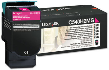 Lexmark™ C540H2CG, C540H2MG, C540H2YG Toner,  2000 Page-Yield, Magenta