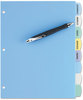 A Picture of product AVE-16171 Avery® Write & Erase Big Tab™ Durable Plastic Dividers and 3-Hole Punched, 8-Tab, 11 x 8.5, Assorted, 1 Set