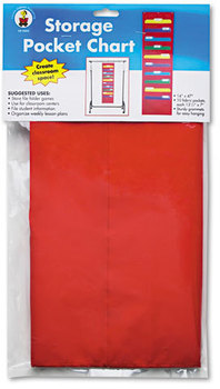 Carson-Dellosa Publishing Storage Pocket Chart,  Hanger Grommets, 14 x 47