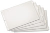 A Picture of product CRD-84812 Cardinal® Paper Insertable Dividers,  5-Tab, 11 x 17, White Paper/Clear Tabs