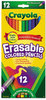 A Picture of product CYO-684412 Crayola® Erasable Color Pencil Set,  3.3 mm, 12 Assorted Colors/Set