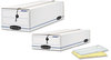 A Picture of product FEL-00003 Bankers Box® LIBERTY® Check and Form Boxes 6.25" x 24" 4.5", White/Blue, 12/Carton